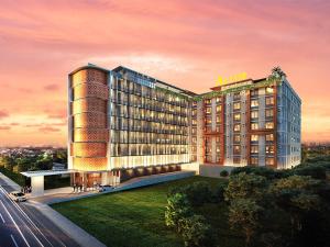 a rendering of a hotel building with a sunset at Altuz Apartment Seturan Yogyakarta in Seturan