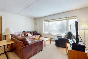 a living room with a couch and a tv at Snow Tree 337H in Dover