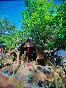 a small house in the middle of a garden at M D Travel Agent in Dambulla