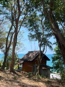 a small house in the middle of trees at Benny Seaview house in Ao Phutsa