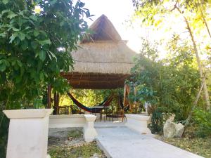 Hotel Casa Maya Calakmul外面的花园