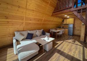 a living room with a couch and a table at IN CLOUDS RESORT Byurakan in Antarut