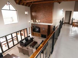 an overhead view of a living room in a loft at Sweet Zebula in Mabula
