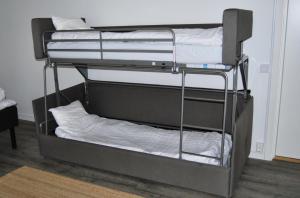 a couple of bunk beds in a room at Nordsjögården in Järvsö