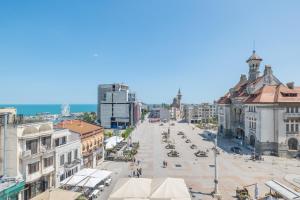 a view of a street in a city with buildings at Next Apartments Constanta in Constanţa