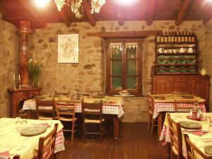 ห้องอาหารหรือที่รับประทานอาหารของ Agriturismo Le Frise