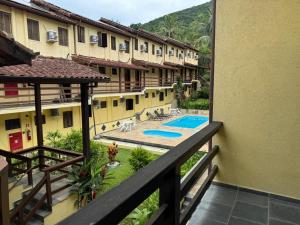 a view from the balcony of a hotel with a swimming pool at Hotel da Ilha in Ilhabela +56 photos