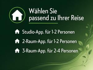 a green poster with the words walkinson site present literrase at Appartementhaus Gutenberg - Ruhig & zentral in Binz - Parkplatz kostenlos - 6 Min zum Ostseestrand in Binz