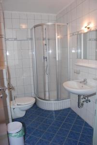 Koupelna v ubytování Gästehaus Gröblacher