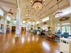 a large room with a wooden floor and a large hall at Kzea's Inn in Kidapawan