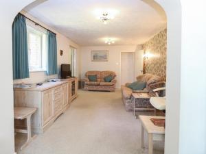 a living room with a couch and a tv at 51 Colin McLean Road in East Dereham