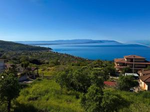 a view of a large body of water at Panoramic Sea view Deluxe Apartment in Joppolo in Ioppolo
