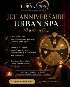 a flyer for an american spa with a clock at Urban Spa 3 nuances de plaisir in Troyes +18 photos