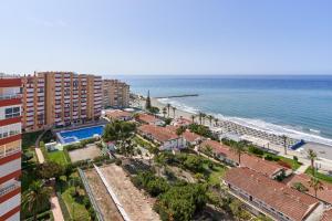 an aerial view of a resort and the beach at Mirador del Mar in Torrox Costa