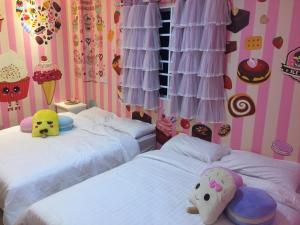 Postel nebo postele na pokoji v ubytování Fantasy Hotel