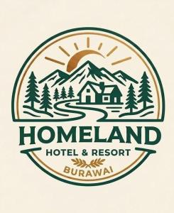 a logo for a homeland hotel and resort at Homeland Hotel and Resort in Burāwai
