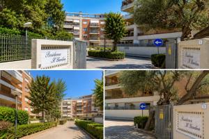 a collage of photos of an apartment building at Caty House in Nettuno +5 photos