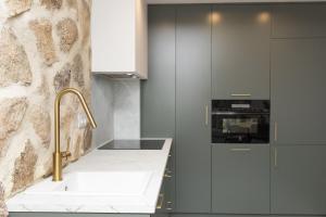 a kitchen with a sink and a wall at Partacua by BeValle in Tramacastilla de Tena +14 photos