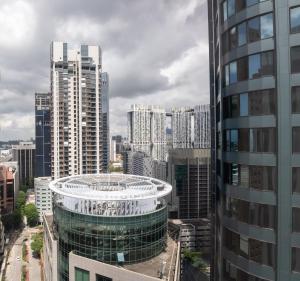 a view of a city with tall buildings at M Hotel Singapore City Centre in Singapore