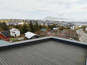 a view from the roof of a house at Á Varða Apartments in Tórshavn