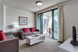 Posezení v ubytování SKD Suites