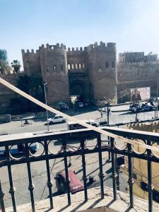 a view of a building with a castle at مقاولين العرب in Cairo