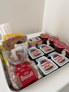 a group of food items sitting on a table at ELEGANCE Calasetta's Rooms in Calasetta
