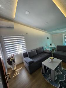 a living room with a couch and a table at Apartments Horizont Mostar in Mostar