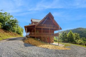 a house on the side of a road at Slice of the Mountain in Franklin