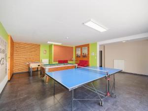 a room with a ping pong table in it at Group Getaway in Amel in Amblève