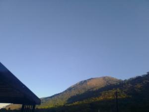 a view of a mountain with a blue sky at 399 Place in Umtali