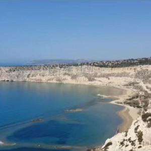 a view of a body of water in the desert at Convince in Larnaca