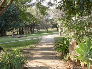 a path in a park with trees and grass at Kruger Foothills Lodge - Near Kruger National Park in Hoedspruit