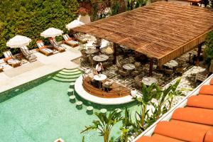 an aerial view of a resort with a swimming pool at Kassandra Oludeniz in Oludeniz