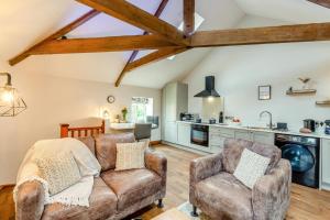 a living room with a couch and two chairs at 1 Bed in Crakehall oc-o30357 in Crakehall +22 photos
