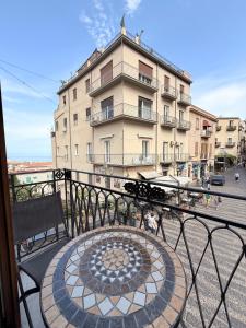 a view of a building from a balcony at Vacanze d'amore in Cefalù
