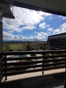 a view from the window of a building at Mountain Nest Pirin in Razlog