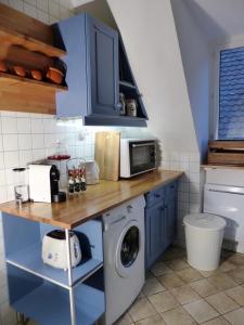 A cozinha ou kitchenette de La Venise bleue