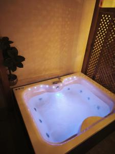 a jacuzzi tub in the corner of a room at Casa Marina Sotomayor in Santiago +18 photos
