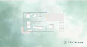 a floor plan of a building with a sky at Villa Valentina by Rent All Como in Civenna