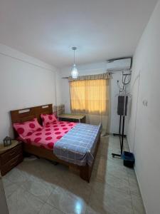 a bedroom with a bed and a television in it at The Sonu Nest in Dakar