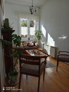 a living room with a table and a couch at ayelen bed and breakfast in Punta Arenas