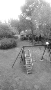 a playground with a ladder and a slide at Casas de Campo Hoja in Chascomús