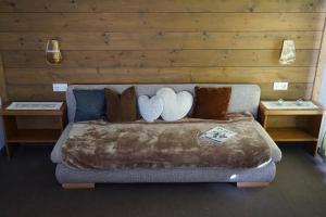 Postel nebo postele na pokoji v ubytování Apart Landhaus Zangerl