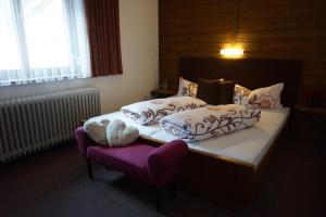 Postel nebo postele na pokoji v ubytování Apart Landhaus Zangerl