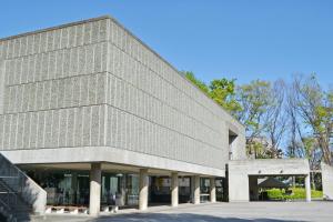 a large building with a stone facade at Hotel New Ueno in Tokyo