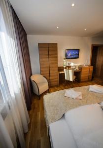 Voodi või voodid majutusasutuse Gasthof Ambachhof toas