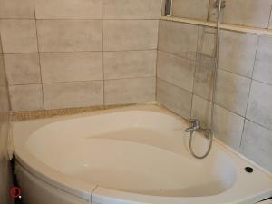 a bathroom with a toilet with a shower at Studio centre ville d'orange in Orange