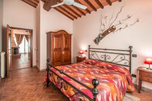 Llit o llits en una habitació de Agriturismo Spazzavento