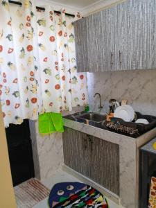 a kitchen with a sink and a counter top at BnB Studio Oasis Homes Machakos in Machakos